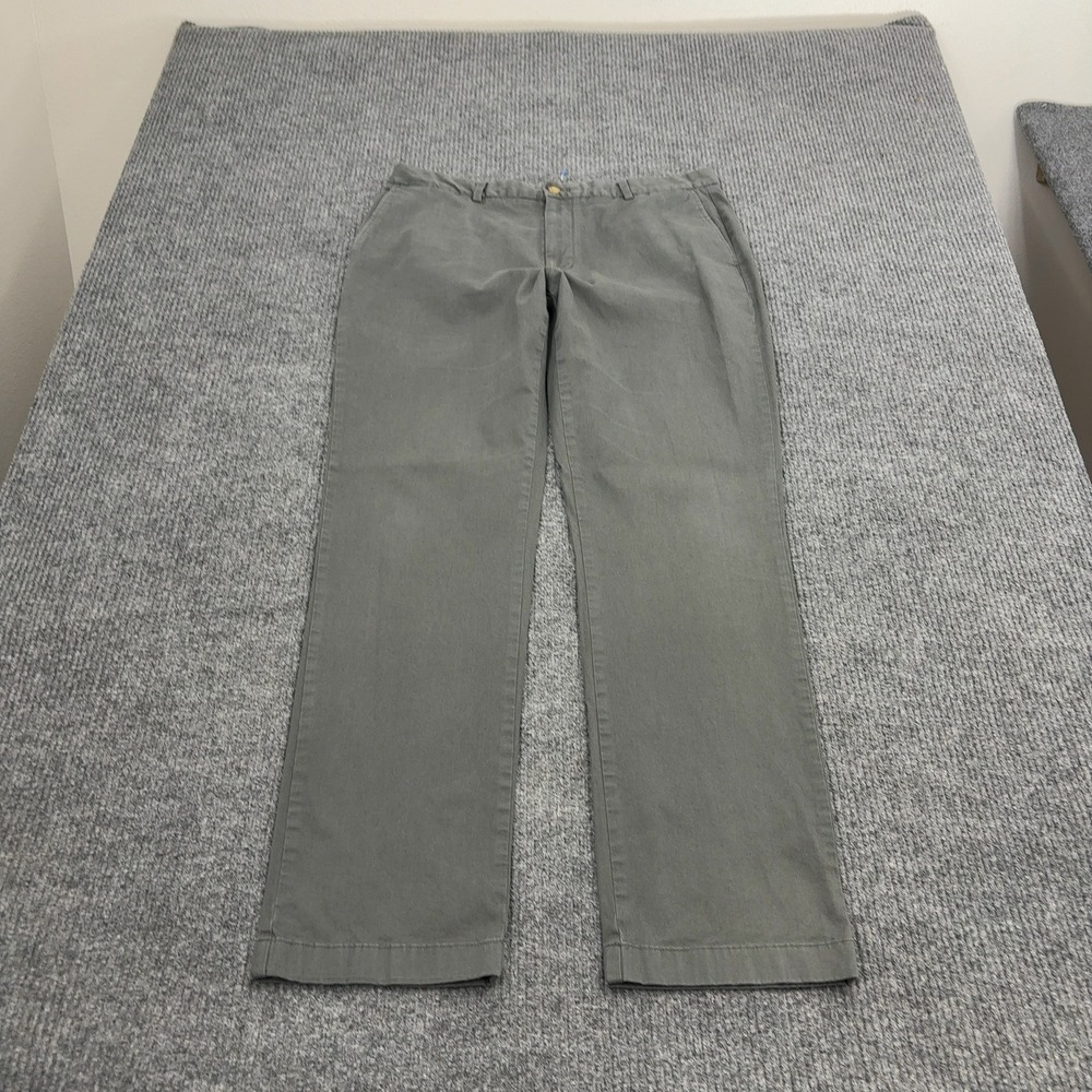 Vineyard Vines Pants Mens 36 Grey Cotton Spandex Straight Preppy Casual